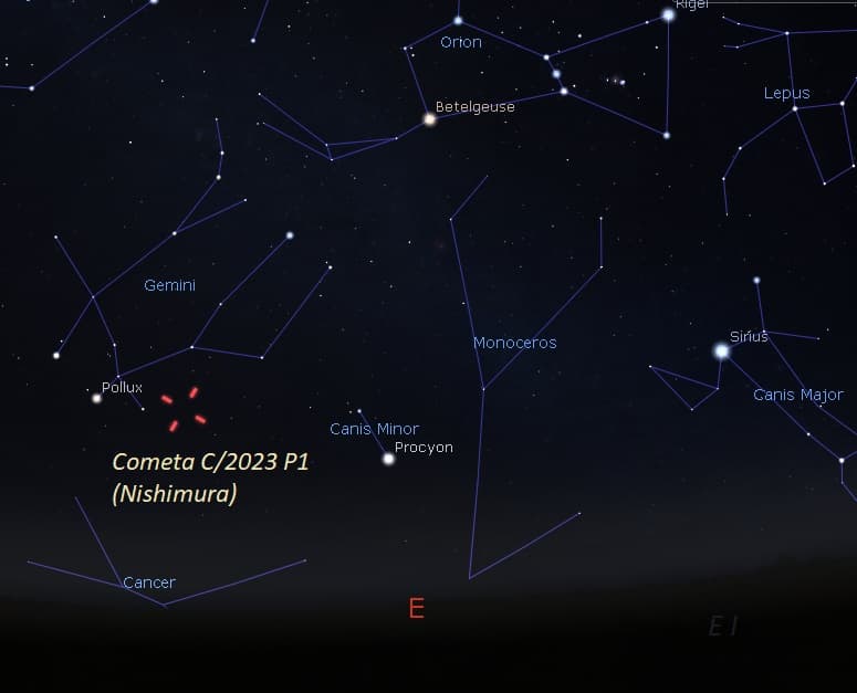 Cometa C/2023 P1 Nishimura