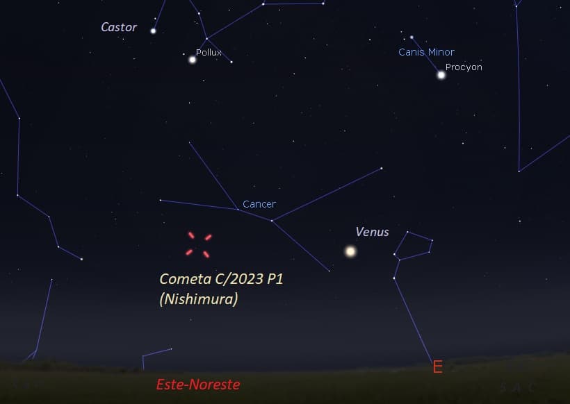 Cometa C/2023 P1 Nishimura