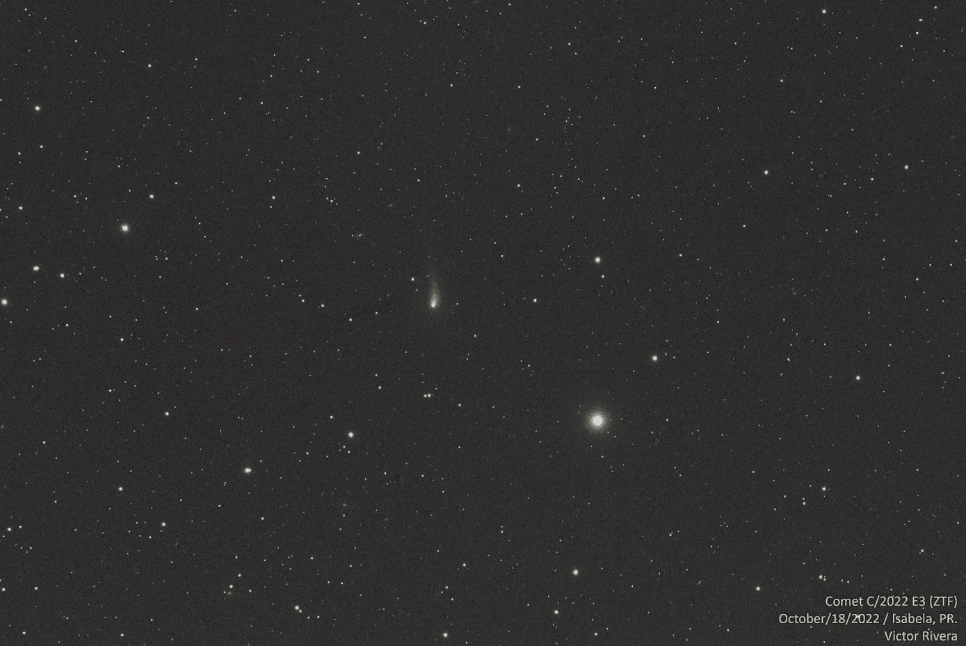 Captan desde Puerto Rico un cometa que viene acercándose a la Tierra