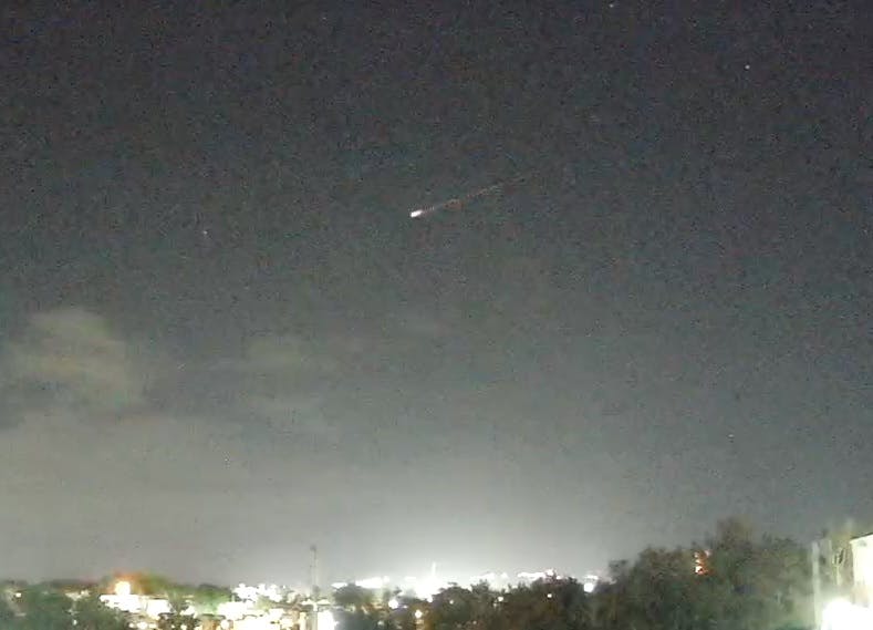 Se observa brillante meteoro sobre Puerto Rico