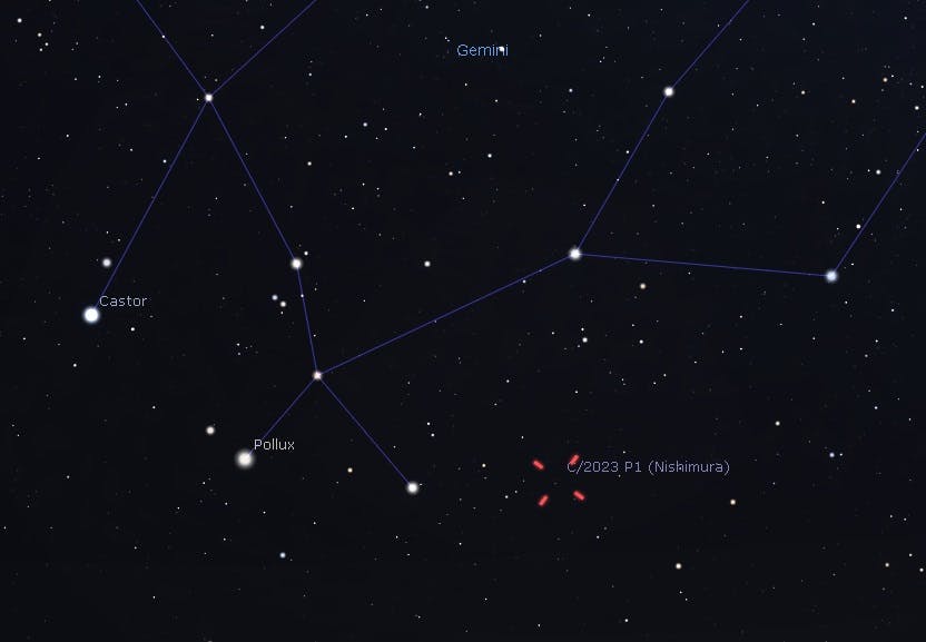 Cometa C/2023 P1 Nishimura